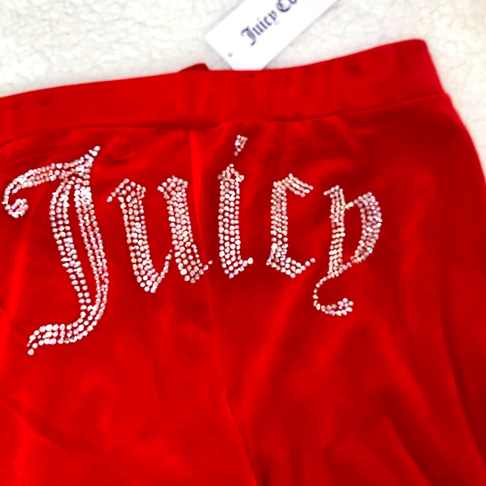Juicy Couture classic velour track pants. Size XL. Never worn.